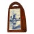 Vintage Delft Tile and Wood Cheeseboard For Sale