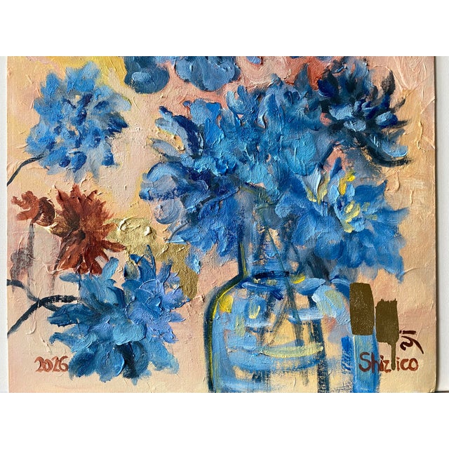 Original Oil-Jardin d'Hiver 2026-Oil, Impasto and Gold Leaf-Shizico Yi-British Awarded Artist For Sale - Image 15 of 18