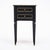 Pair of French Louis XVI Style Ebonized and Brass Marble-Top Side Tables For Sale - Image 4 of 9