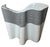 Ceramic Sculptural Op Art Porcelain Vase Rosenthal Barbara Brenner 1960s For Sale - Image 7 of 10