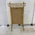 Wood Late 20th Century Faux Bamboo Giltwood French Decorative Firescreen For Sale - Image 7 of 11