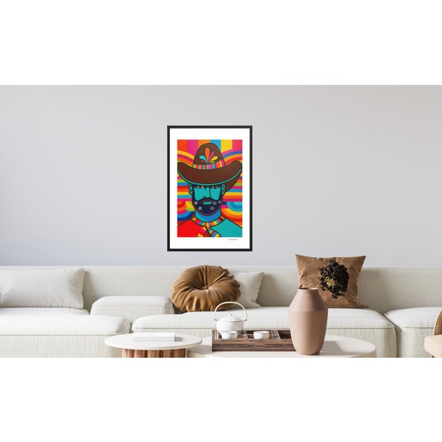 Pop Art Cowboy Print by Bryan Boomershine Framed For Sale - Image 4 of 6