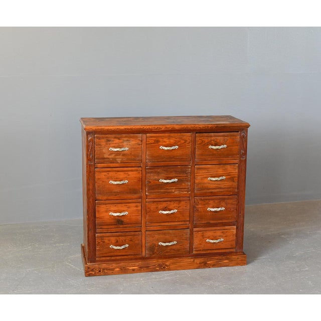 Art Nouveau Ironmongers Drawers, 1890s For Sale - Image 12 of 12