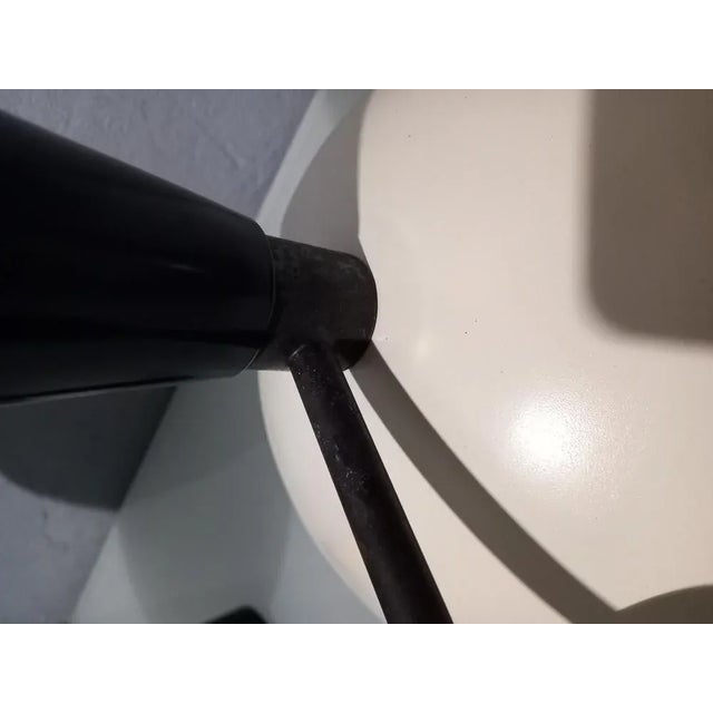 Vintage Wall Light in Black and White with Burnished Brass, 2000s For Sale - Image 6 of 12