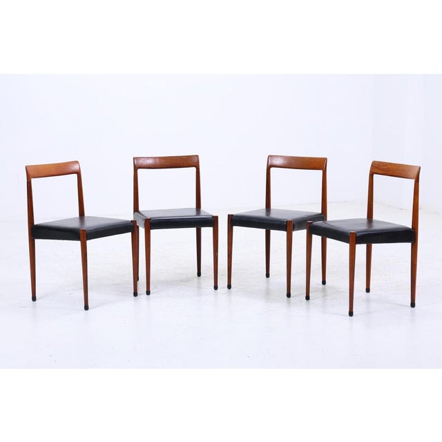 Mid-Century Teak Chairs from Lübke, 1960s, Set of 4 For Sale - Image 17 of 17