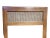 Mid-Century Modern Mid Century Modern Dixie Furniture Pecan and Cane Trumeau Mirror For Sale - Image 3 of 4