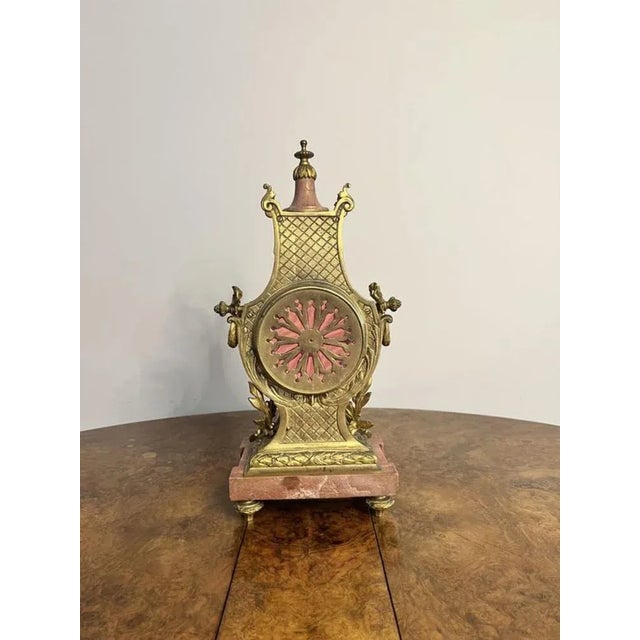 Late 19th Century Victorian French Mantle Clock, 1880s For Sale - Image 5 of 11