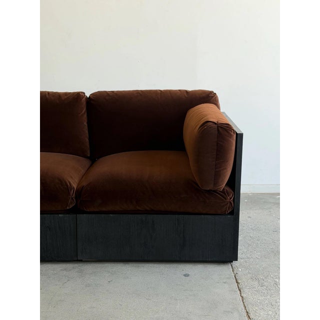 2020s Cantabria Modular Sofa- Ebonized Oak Upgrade For Sale - Image 5 of 11