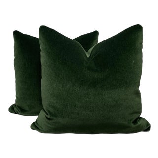 Metaphores "Montaigne Mohair" in Sapin 22" Pillows-A Pair For Sale