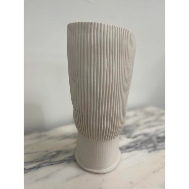 2020s Cym Warkov Ceramic Tall Fan Vase For Sale - Image 5 of 8
