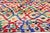 Berber Tribes of Morocco Vintage Azilal Boucherouite Moroccan Rug, 04'08 X 09'01 For Sale - Image 4 of 10