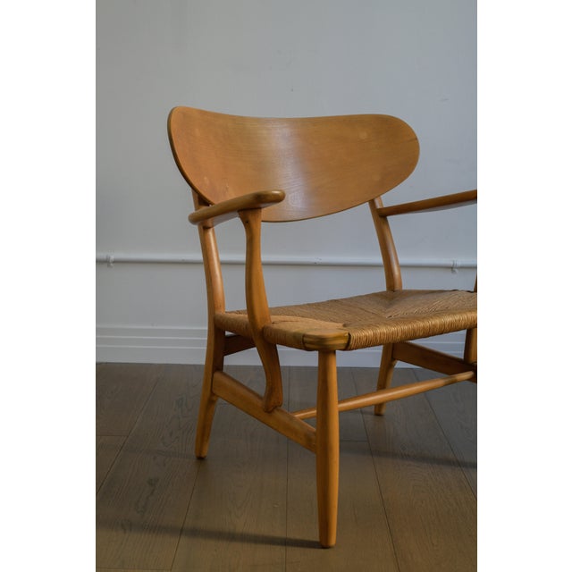 Hans Wegner Lounge Chair, Model No. Ch-22 by Carl Hansen & Son, Denmark, 1951 For Sale - Image 9 of 12
