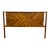 Modern King Size Solid Acacia Geometric Chevron Pattern Headboard For Sale