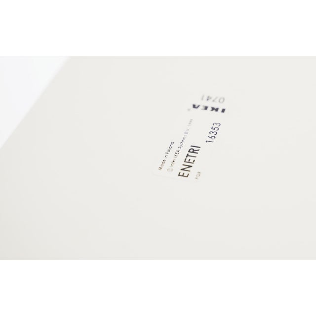 Metal Vintage Minimalist All White Enetri Shelf by Niels Gammelgaard for Ikea, 1990s For Sale - Image 7 of 18