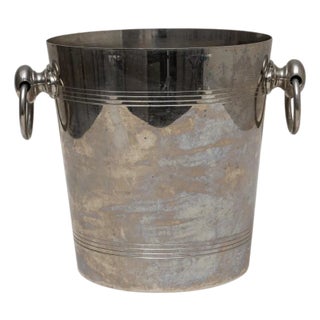 20th Century French Silver Plated Champagne Bucket For Sale