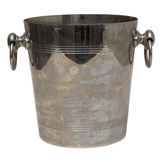 20th Century French Silver Plated Champagne Bucket For Sale