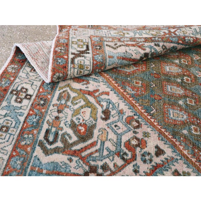 Textile Galerie Shabab Collection Mid-20th Century Persian Malayer Accent Rug For Sale - Image 7 of 7