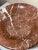 Stone Vintage Large 14” Italian Russet Sienna Marble Bowl White Veining For Sale - Image 7 of 12