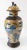 Late 19th Century 19th Century Chinese Cafe-Au-Lait Garniture Vase With Blue Foo Dogs or Qylin For Sale - Image 5 of 18