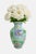 Late 20th Century WBI Chinese chinoiserie vase. Hand painted and marked on the bottom, in red, Made in China. Featuring a...