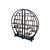 Black Lacquer Moon Gate Round Shelves Wood Display Curio Cabinet Room Divider For Sale In San Francisco - Image 6 of 12