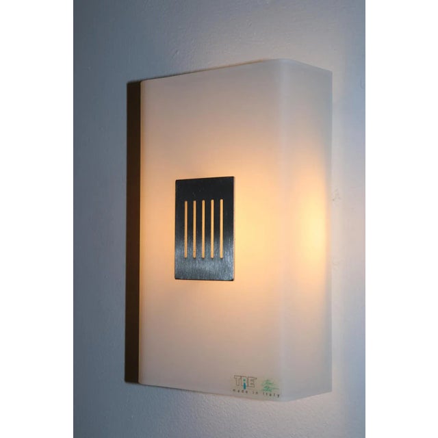 Eko Modern Murano Wall Lamp White Glass For Sale - Image 9 of 11