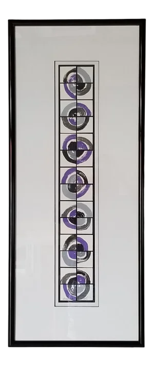1980s "Dimensional Art Composition" Mixed-Media Collage by Angela Reichert, Framed