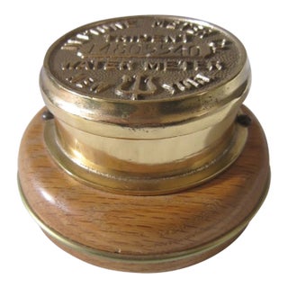 Vintage Meter Desk Clock For Sale
