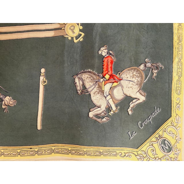 The Maneige Royal by Antoine de Pluvinel Silk Scarf For Sale - Image 9 of 12