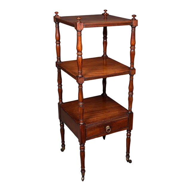 1800's English Antique 3 Tier Whatnot For Sale