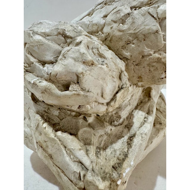 Larry Mohr Painted Plaster Embracing Figures Sculpture Signed From Artist Estate For Sale In Atlanta - Image 6 of 7