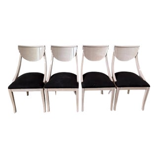 1980s White Lacquered Chairs by Pietro Constantini for Ello For Sale