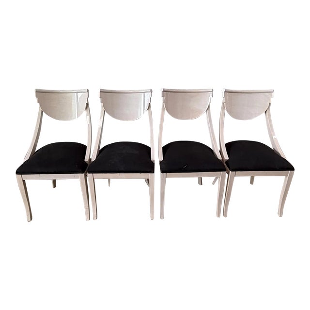 1980s White Lacquered Chairs by Pietro Constantini for Ello For Sale