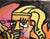 Late 20th Century Blonde Triple Flute Player - Abstract Expressionist Oil Painting by Michael Eggleston For Sale - Image 5 of 8