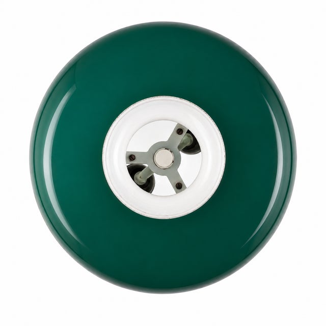 Mid-Century Modern Mushroom-Shaped Table Lamp in Green Methacrylate by Lyma, 1960s For Sale - Image 3 of 10