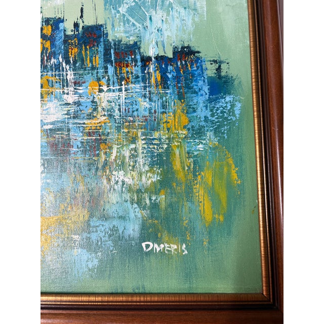 Mid-Century Modern 1970s Mid Century Modern Painting - Signed For Sale - Image 3 of 7