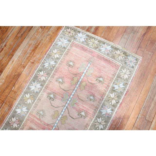 Mid 20th Century Vintage Turkish Anatolian Floral Feminine Runner - 2'7" x 9'8" For Sale - Image 5 of 8