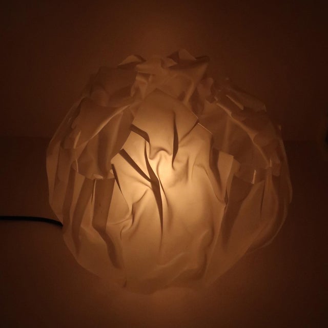 1990s 1990s Postmodern Crinkle Lamp by Lyn Godley and Lloyd Schwan for Godley-Schwan For Sale - Image 5 of 9