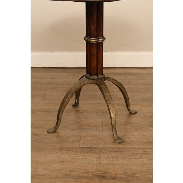 Brown Theodore Alexander Pair Of Round L'Usine Bistro Accent Tables For Sale - Image 8 of 18