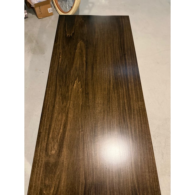 Asian Brand New Custom Ming-Style Brown Stained Coffee Table For Sale - Image 3 of 7