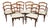 Set of 6 Vintage Cherry French Provincial Ladder Back Dining Chairs, 37” H For Sale