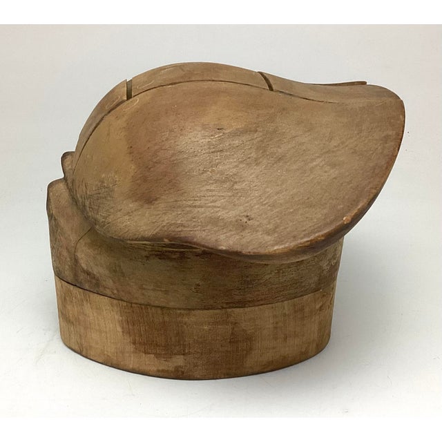 American Antique Millinery Puzzle Block Hat Form For Sale - Image 3 of 6