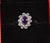 Gia Certified 3.15ct No-Heat Purple Pink Sapphire & Diamond 18k Gold Halo Ring, Size 6.5 For Sale - Image 14 of 18