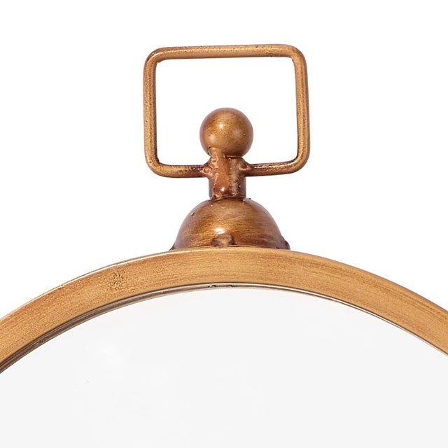 Lifestyle by JY Wade Mirror in Antique Brass For Sale - Image 4 of 7