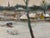 Wood 1970s Belgian Winter Village Painting - Signed For Sale - Image 7 of 7