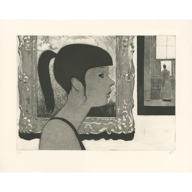 Pascal Rabaté, La Visite du Musée, 2018, Aquatint For Sale