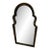 Vintage Black Lacquer Chinoiserie Wall Mirror For Sale