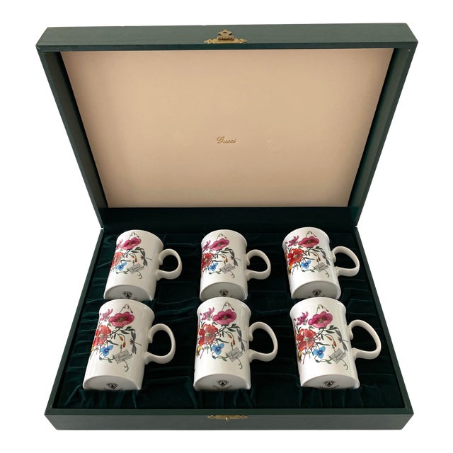 Gucci V Accornero Set/6 Mugs With | Chairish