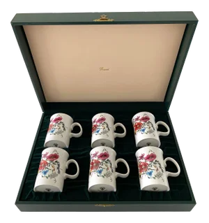 Gucci V Accornero Set/6 Mugs With Box