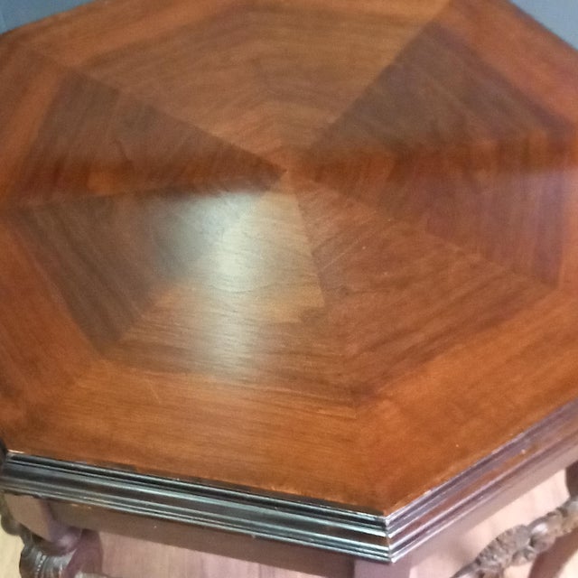 Octagonal Indian Center Table, 1890s For Sale - Image 10 of 13